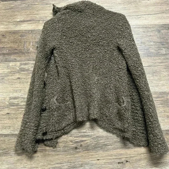 Free People Brown Wool Blend Teddy Sweater - Picture 2 of 5